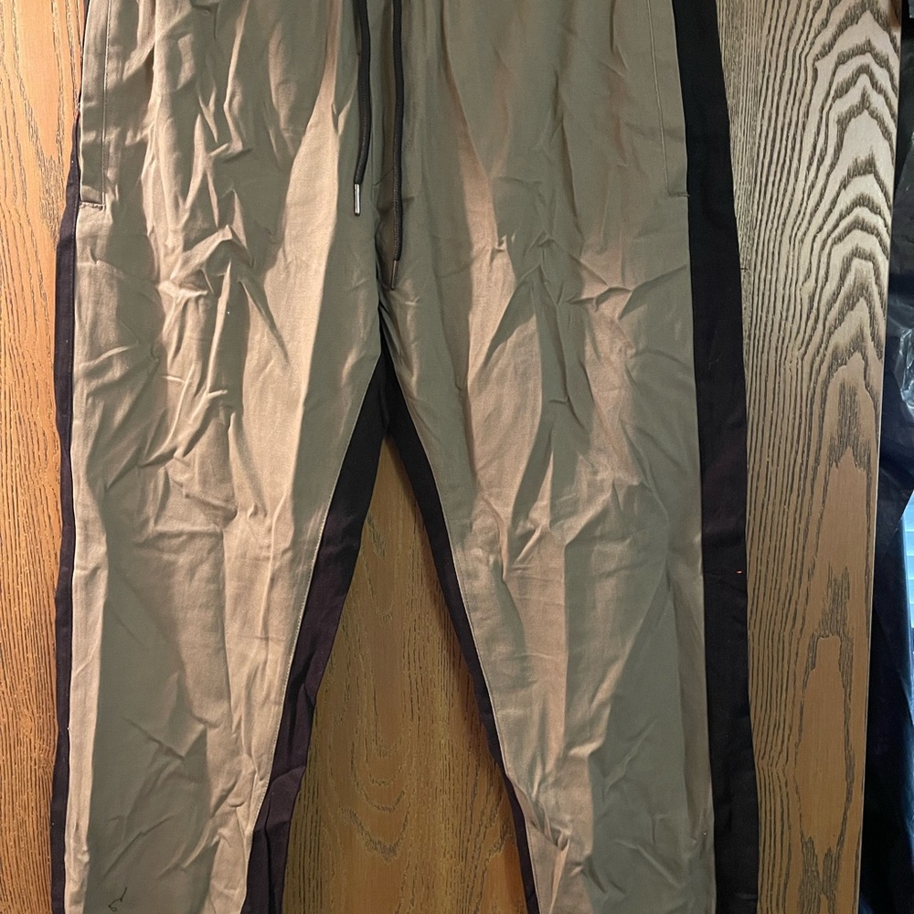 Men's Tan and Black Pants